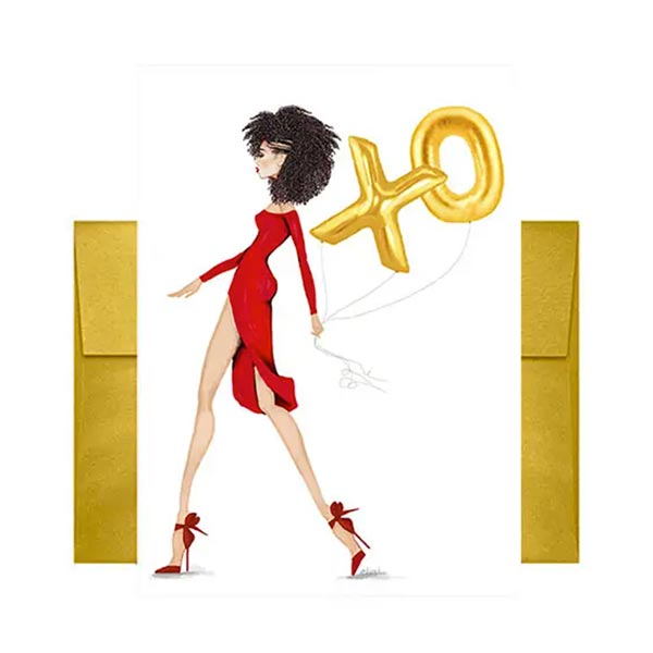 XO Greeting Card from Beyoutifully Brown featuring Multicultural and Black Artwork