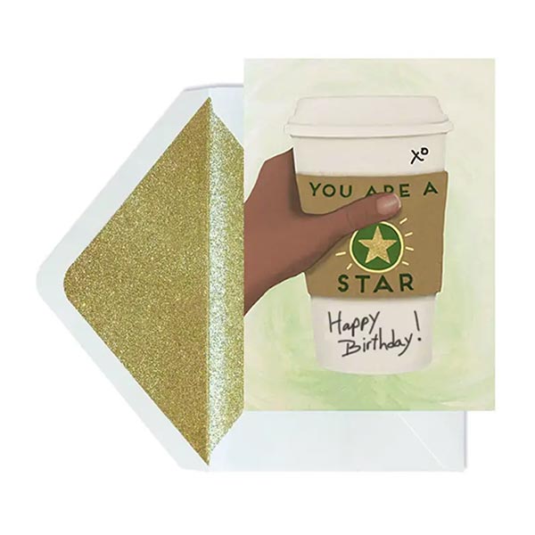 You're a Star Birthday Card from Beyoutifully Brown featuring Multicultural and Black Art
