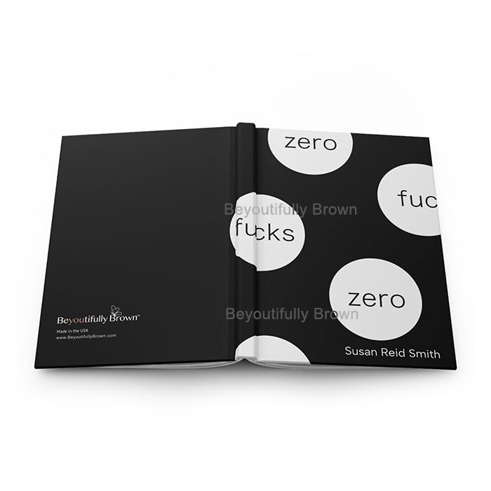 Zero Fucks Journal Notebook - laying flat