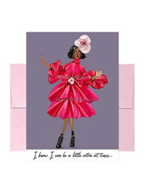 Multicultural, Ethnic, African American Greeting Card, A Little Extra