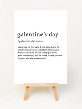 Galentine's Day Definition Greeting Card