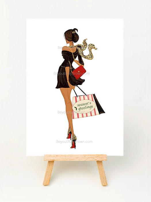 Holiday Bag - Multicultural, African American Christmas Card Set