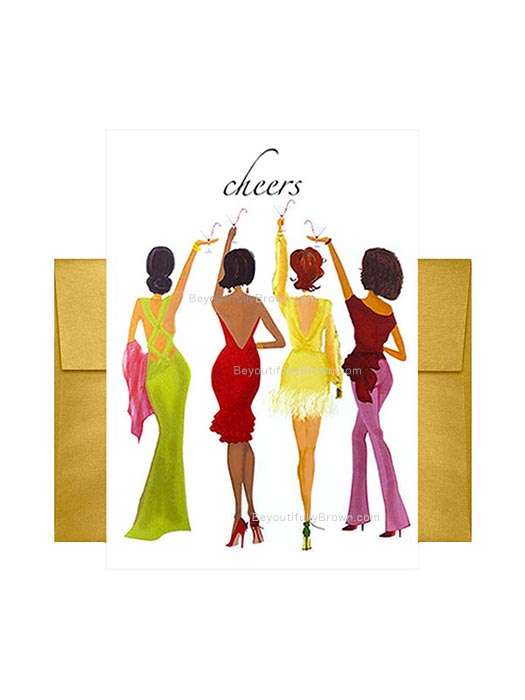 Holiday Cheers - Multicultural, African American, Christmas Boxed Card Set