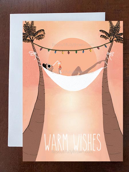 Palm Tree Vibes Holiday Card Set