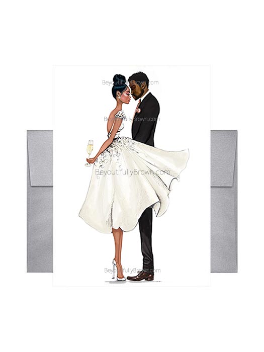 Multicultural, Ethnic, African American Greeting Card, Quiet Moments