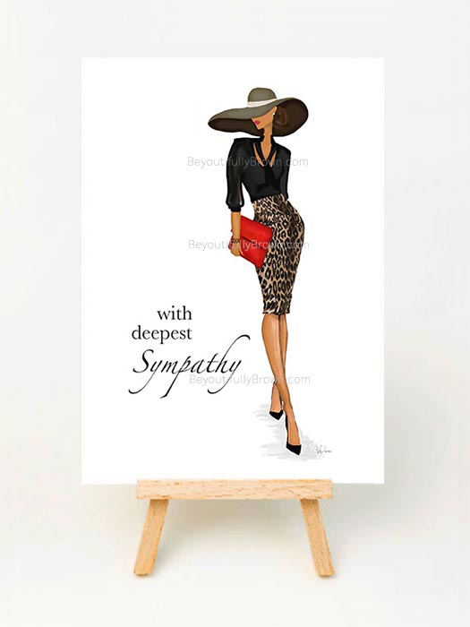 Multicultural Sympathy Greeting Card, With Deepest Sympathy